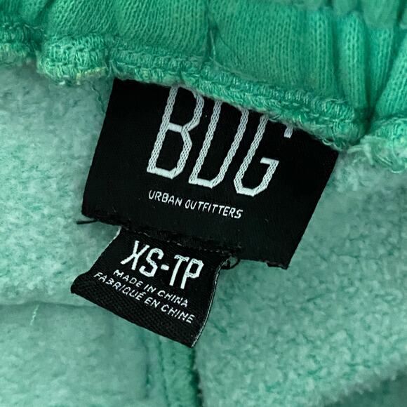 Urban Outfitters BDG Green Cropped Sweatpants Lounge‎ Casual Womens XS - Picture 7 of 8